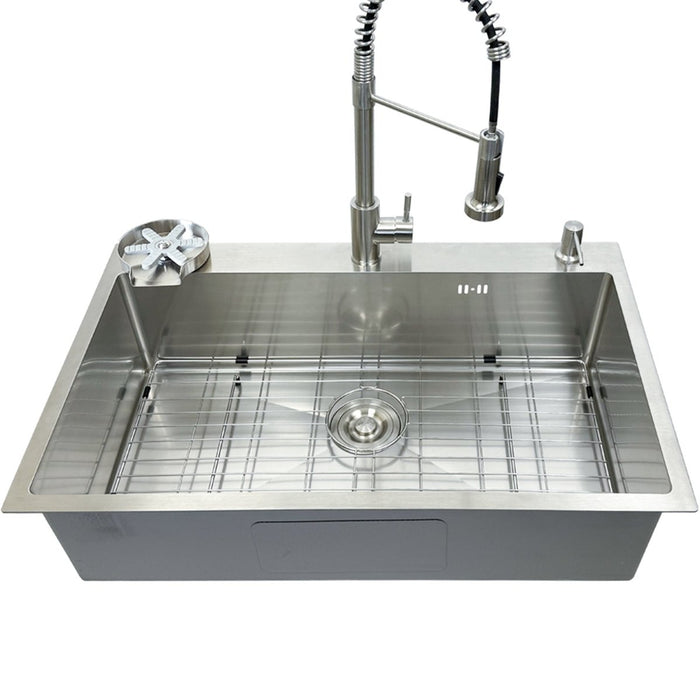 Kitchen Sink with Faucet & Glass Rinser - Modura Sinks