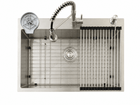 Kitchen Sink with Faucet & Glass Rinser - Modura Sinks