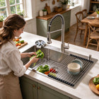 Kitchen Sink with Faucet & Glass Rinser - Modura Sinks