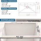Kitchen Sink with Faucet & Glass Rinser - Modura Sinks