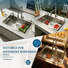 Kitchen Sink with Faucet & Glass Rinser - Modura Sinks