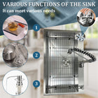 Kitchen Sink with Faucet & Glass Rinser - Modura Sinks