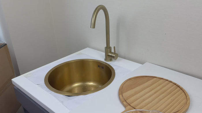 Gold Round Bowl Sink