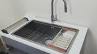 Workstation Sink with Cutting Board & Rack