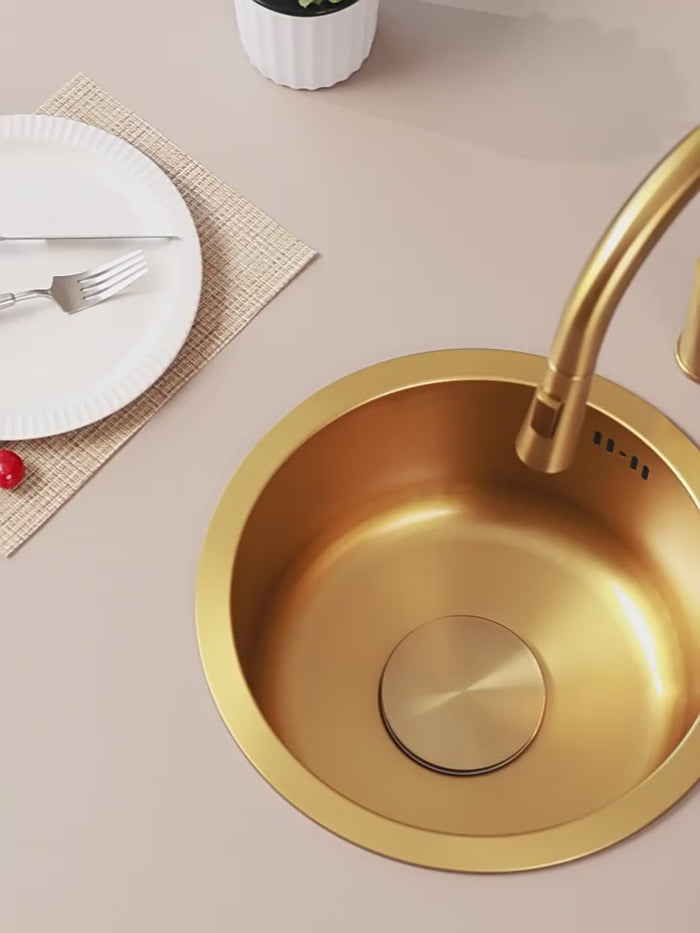 Gold Round Bowl Sink