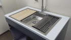 Kitchen Sink, Textured Stainless Steel – Colander & Rack Included