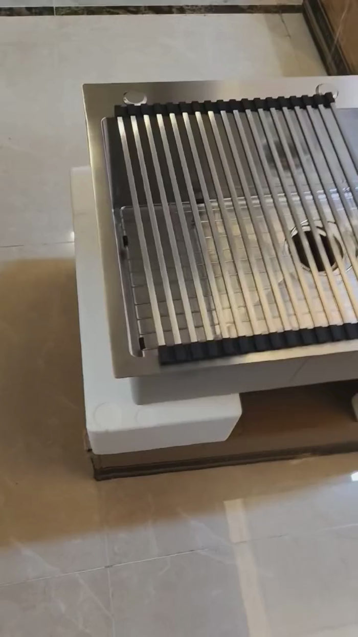 Kitchen Sink with Faucet & Glass Rinser