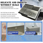 Rectangular Kitchen Sink 22 inch Silver - Modura Sinks