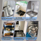 Rectangular Kitchen Sink 22 inch Silver - Modura Sinks