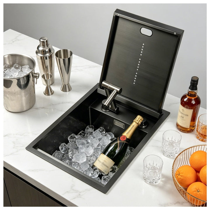 RV Kitchen Sink with Folding Faucet - Modura Sinks