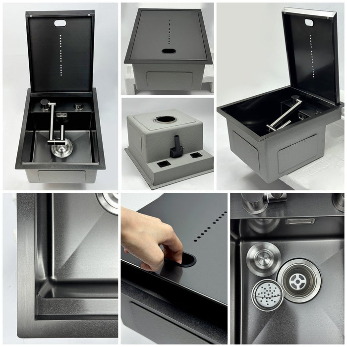 RV Kitchen Sink with Folding Faucet - Modura Sinks
