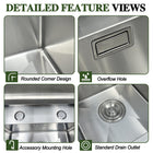 RV Kitchen Sink with Folding Faucet - Modura Sinks