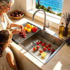 Silver Narrow Rim Kitchen Sink - Modura Sinks