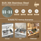 Silver Narrow Rim Kitchen Sink - Modura Sinks