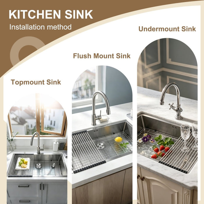 Silver Narrow Rim Kitchen Sink - Modura Sinks