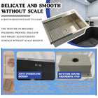 Silver Sink With Drying Rack - Modura Sinks