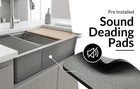 Silver Textured Stainless Steel Sink - Modura Sinks