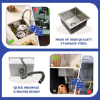Square Kitchen Sink 15 inch Silver - Modura Sinks