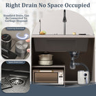 Waterfall Workstation Kitchen Sink with Digital Display & Pull-Out Faucet - Modura Sinks