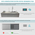 Waterfall Workstation Kitchen Sink with Digital Display & Pull-Out Faucet - Modura Sinks