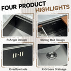Workstation Sink with Cutting Board & Rack - Modura Sinks