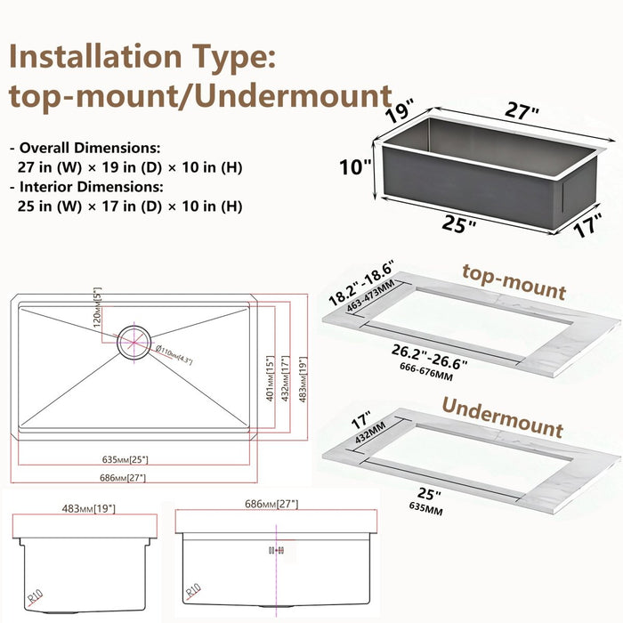 Workstation Sink with Cutting Board & Rack - Modura Sinks