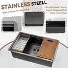 Workstation Sink with Cutting Board & Rack - Modura Sinks